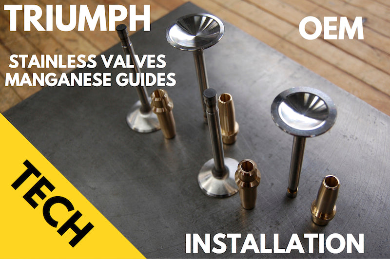 Triumph 650/750 Stainless Kibblewhite valve installation Franz and
