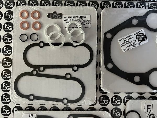 Triumph Unit 650 750 top end gasket kit 1972-1973