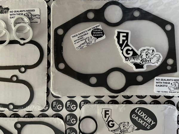Triumph Unit 650 750 top end gasket kit 1972-1973