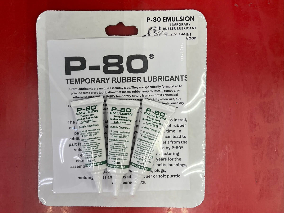 P-80 Emulsion Temporary Rubber Lubricant – Franz and Grubb Engine