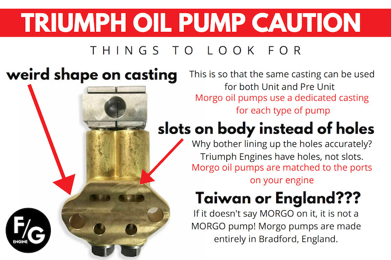 Triumph Oil Pump Caution