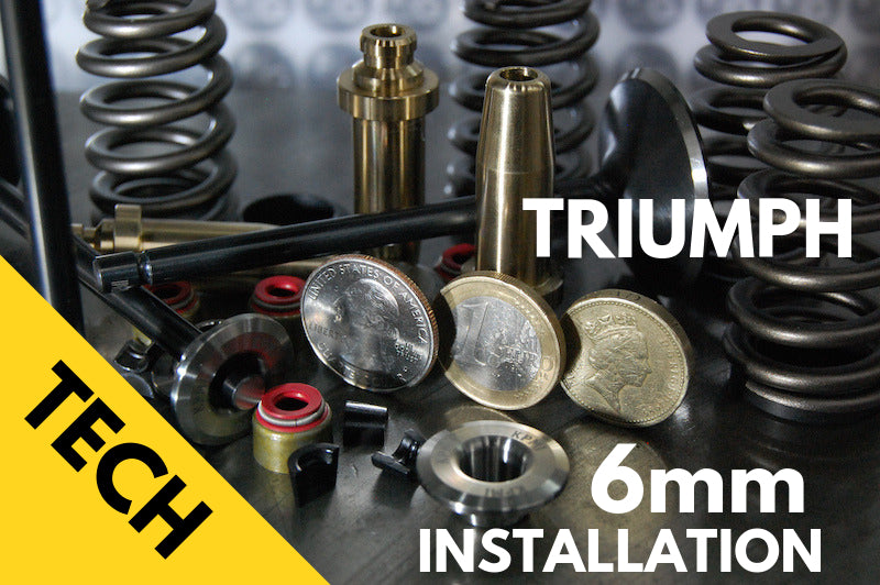 Triumph 6mm Valve Stem Conversion Kit 650 and 750