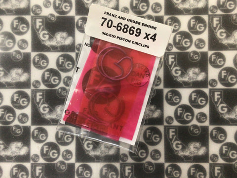 70-6869 Triumph 500/650 piston circlip set