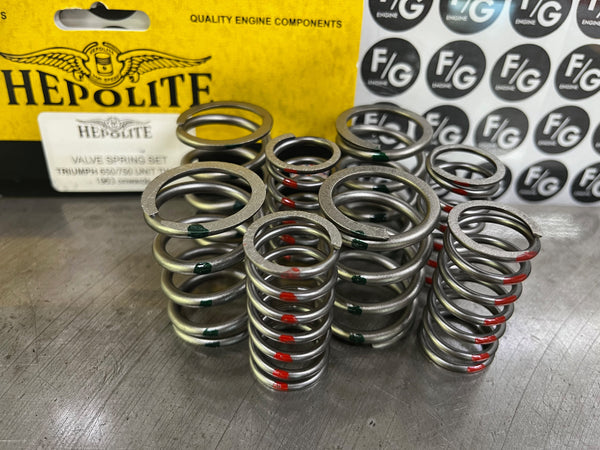 Hepolite Triumph 650/750 valve spring set 1963-up
