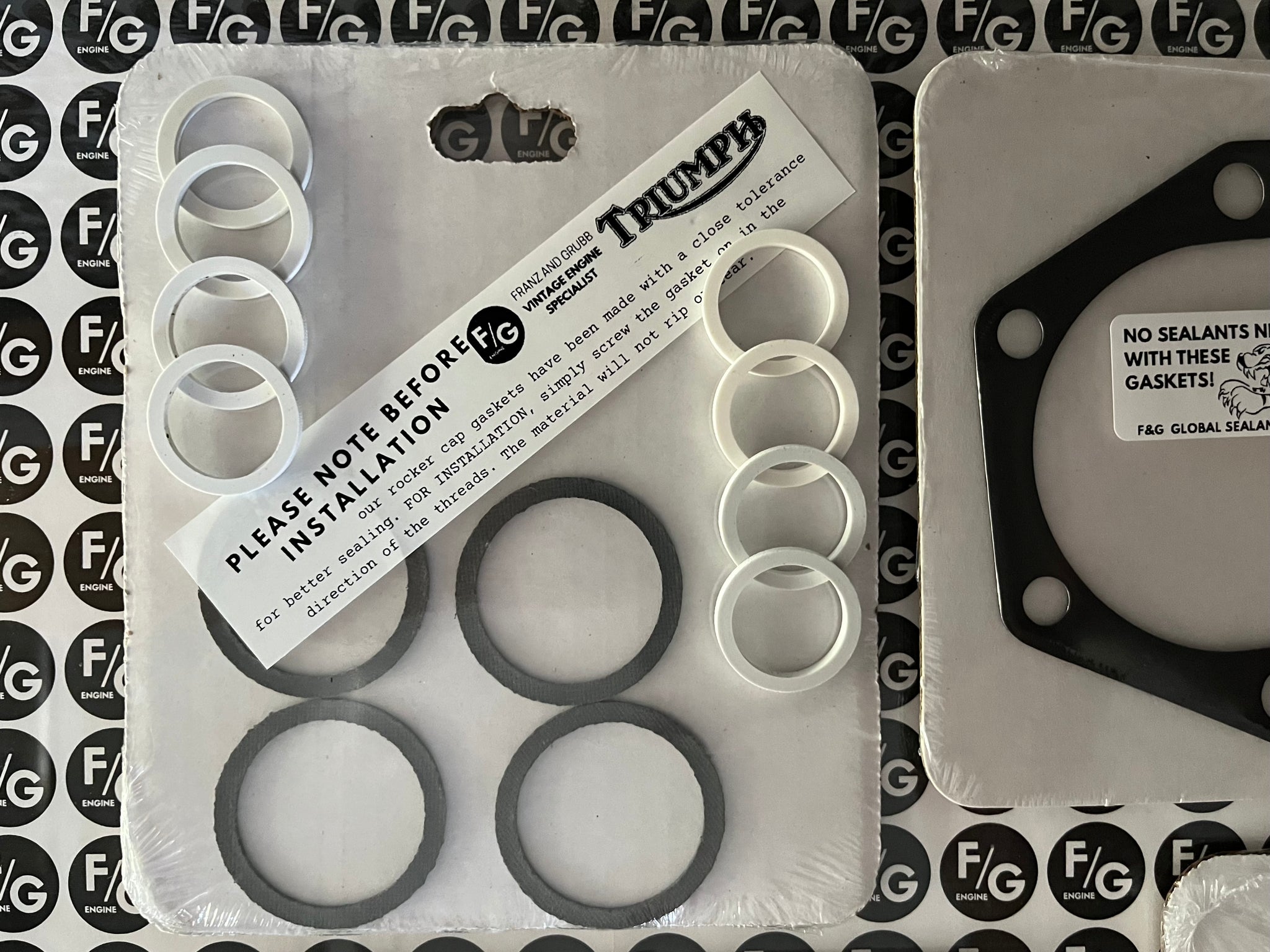 Triumph Pre Unit 650 alloy head top end gasket kit 1956-1962