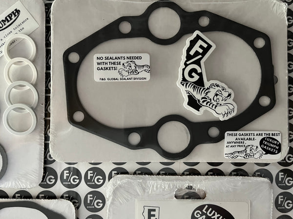Triumph Pre Unit 650 alloy head top end gasket kit 1956-1962