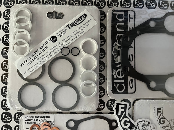 Triumph Pre Unit 500 top end gasket kit 1946-1957