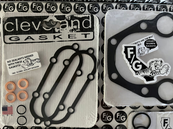 Triumph Unit 750 top end gasket kit 1973-1980