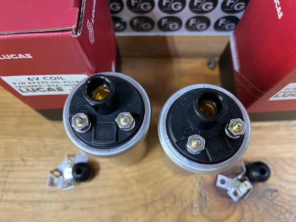 Lucas 6v Ignition coils oil filled 47275 Triumph BSA Norton