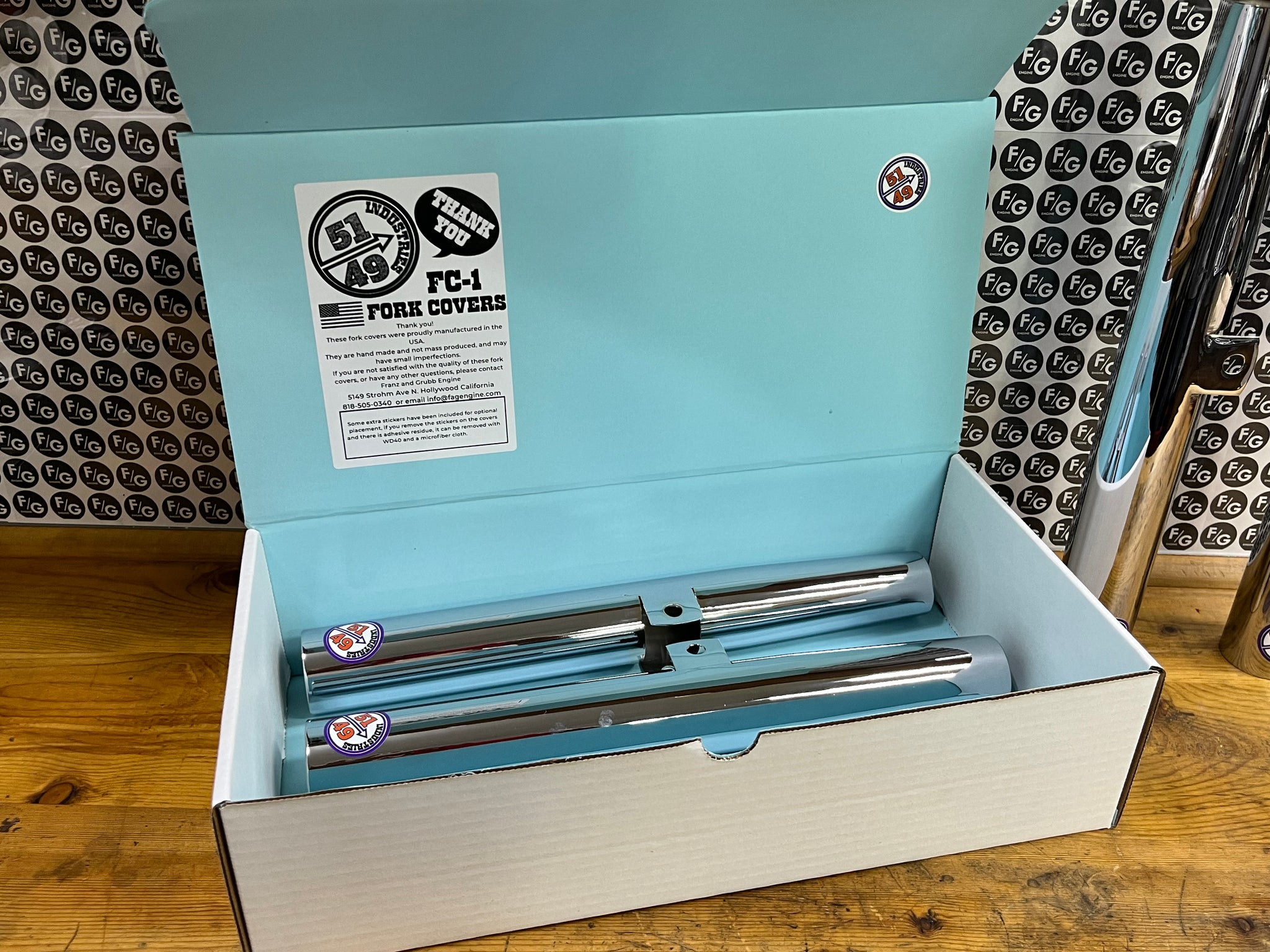 FC-1 Pre Unit Triumph fork covers – Franz and Grubb Engine