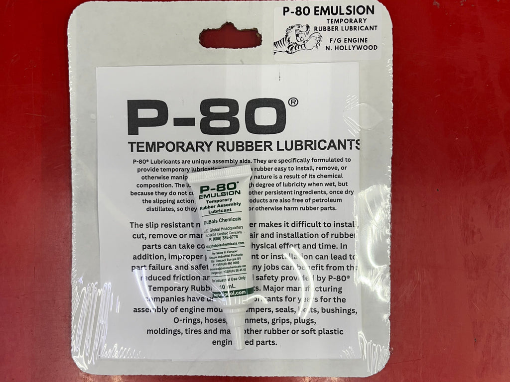 P-80 Emulsion Temporary Rubber Lubricant Franz and Grubb Engine P-80 Emulsion Temporary Rubber Lubricant Franz and Grubb Engine