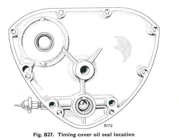 70-4568 Triumph crankshaft / points oil seal