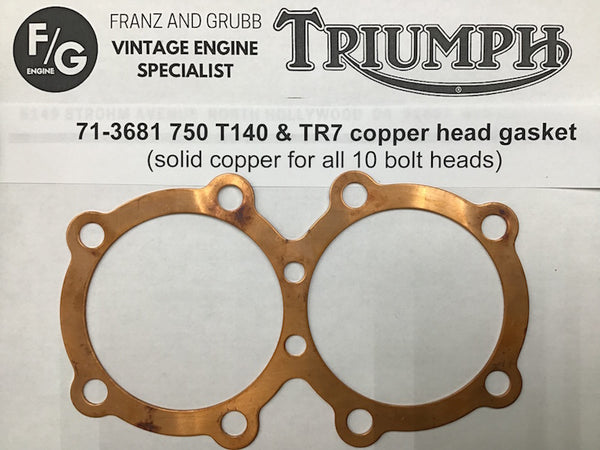 Triumph Twin copper head gaskets