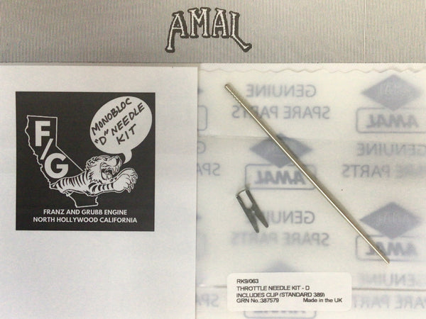 Amal monobloc needle with clip