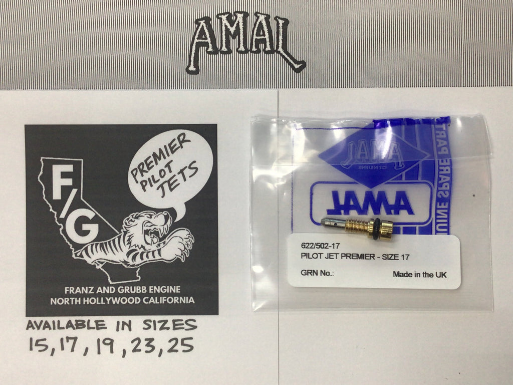 Amal premier pilot jets – Franz and Grubb Engine