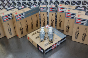 Champion spark plugs for vintage Triumph motorcycles, with new for 2020 packaging