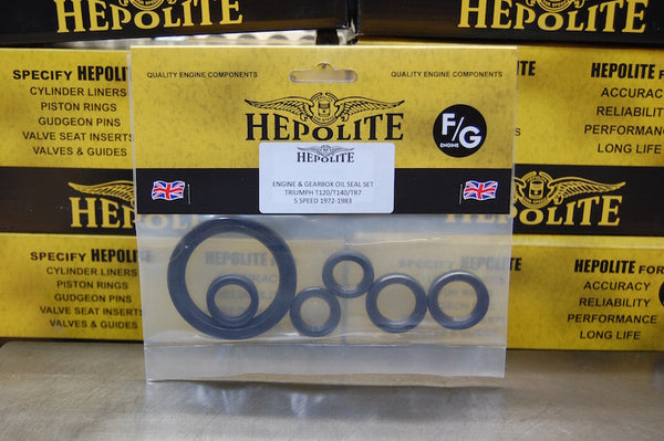 Hepolite Triumph twins engine oil seal kit