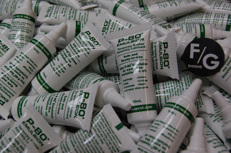 P-80 Emulsion Temporary Rubber Lubricant – Franz and Grubb Engine