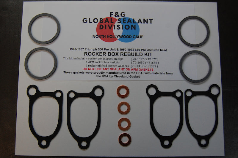 Triumph Pre Unit rocker box rebuild kit 500 650 – Franz and Grubb Engine
