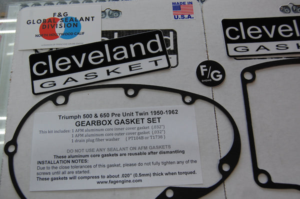 TRIUMPH PRE UNIT TWIN 1950-1962  GEARBOX GASKET SET