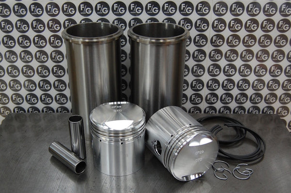 Triumph 500 pre unit 63mm pistons and sleeves with rings 