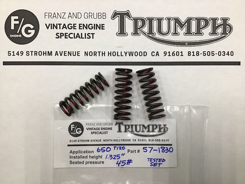 Triumph calibrated clutch spring sets