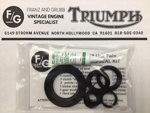 Triumph 500 650 750 twins engine oil seal kit