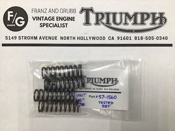 Triumph calibrated clutch spring sets