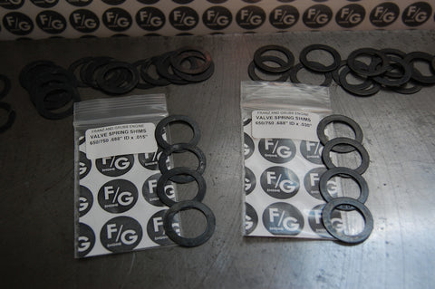 Triumph 650 750 valve spring shims