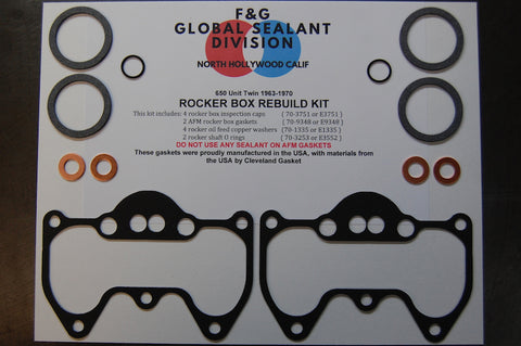 Rocker Box Gasket 70-9511 Triumph Unit 500cc
