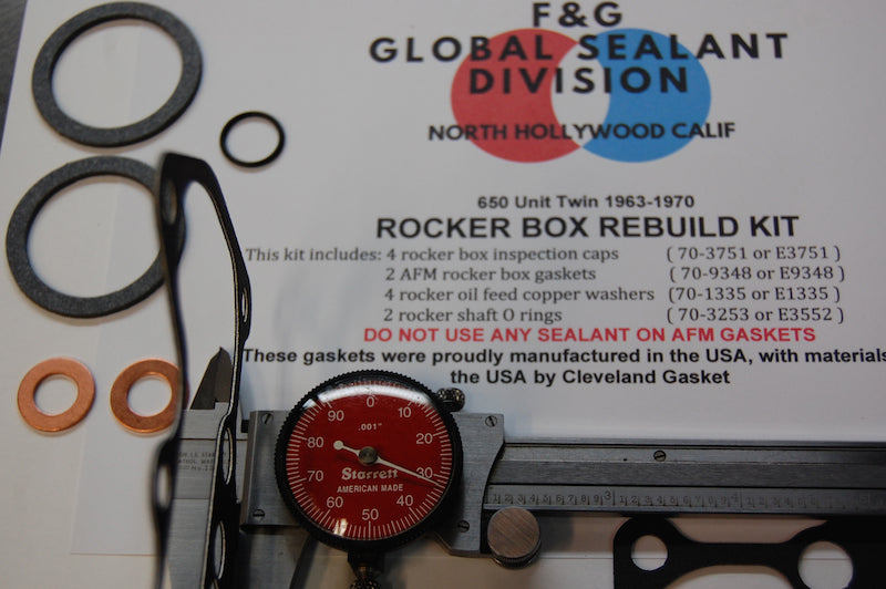 Triumph Unit 650 1963-1970 rocker box rebuild kit – Franz and Grubb Engine